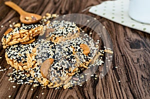 Crust Rice with White Sesame.