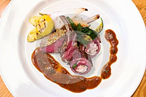 Crusted Stuffed Lamb Chops