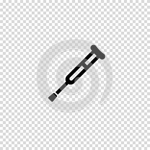Crutch vector icon