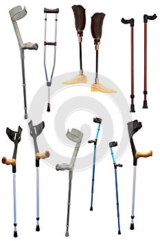 Crutches and prosthetic devices