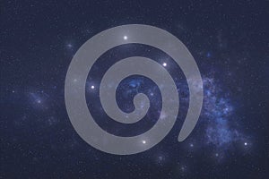 Crux constellation in outer space