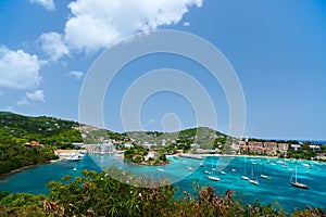 Cruz bay panorama