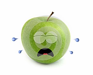 Crying apple