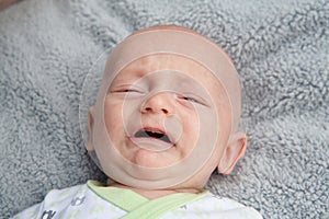 Crying Baby With Mouth Open