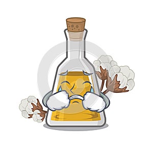 Crying cottonseed oil in the cartoon shape photo