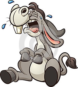 Crying donkey