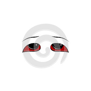 Crying expression from red eyes demon and devil series