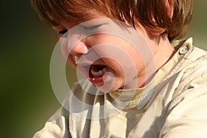 Crying and hungry child