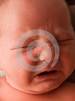 Crying newborn baby