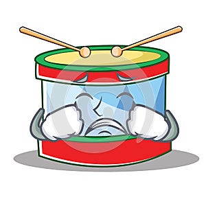 Crying toy drum character cartoon