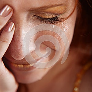 Crying woman