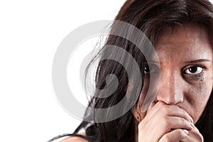 Crying young woman