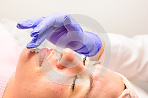 Cryo-mask, a mask for narrowing pores, which is used as a final step immediately after the procedure of mechanical facial