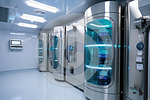 cryo-preservation equipment in sterile environment