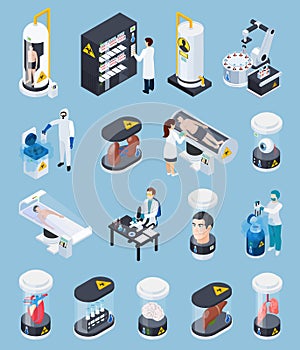 Cryogenics Isometric Icons Collection photo