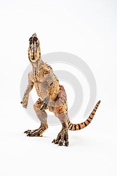 Cryolophosaurus  , Dinosaur on white background