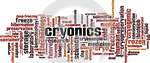 Cryonics word cloud