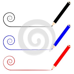 Cryons on white background