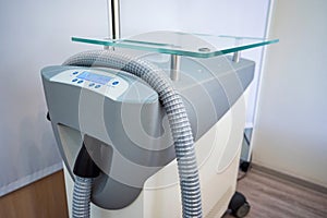 Cryotherapy system machine in beauty parlor close