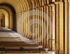 Crypt gang ( main cemetery in Frankfurt, Germany )