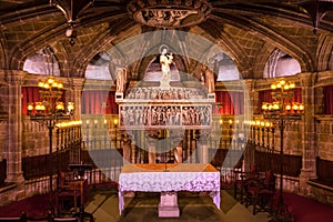 Crypt St Eulalia 4th Century Martyr Gothic Catholic Barcelona Ca