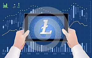 Crypto-Currency Of Litecoin - Stock Exchange Trading Via Mobile App