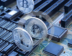 Crypto currency on a printed circuit board
