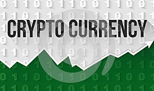 Crypto currency text banner