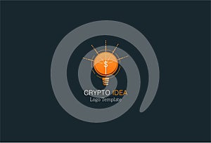 crypto idea-logo template photo
