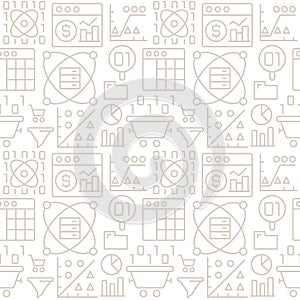 Crypto mining abstract seamless pattern