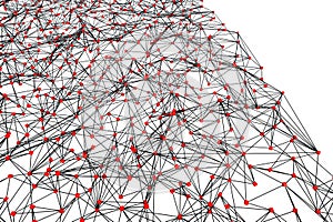 Crypto science blockchain network concept background 3d render