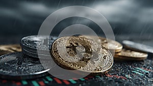 Crypto Storm: Icons in Market Turbulence. Generative AI