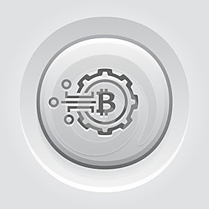 Crypto Technology Icon.