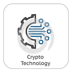 Crypto Technology Icon.