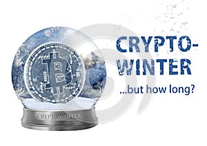 Crypto winter in a snow globe