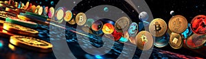 Cryptocurrencies Overview - Explosive Real-Time Bitcoin and Altcoin Trends.