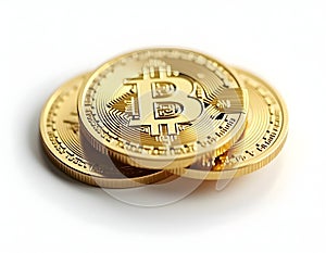 Cryptocurrency Coin Isolated on White Background