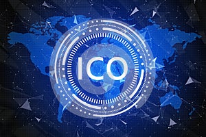 Cryptocurrency and global e-commerce wallpaper