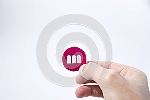 Cryptocurrency hand is holding a megacoin composition