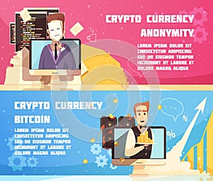 Cryptocurrency Horizontal Banners