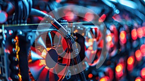 Cryptocurrency mining operation with blockchain