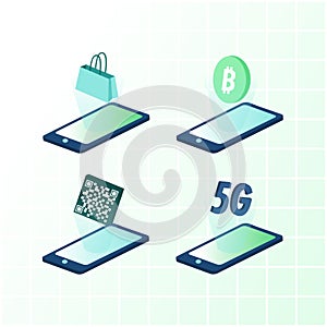 Cryptocurrency mobile commerce smartphone package