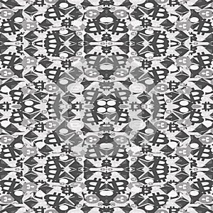 Cryptocurrency money seamless pattern black and white