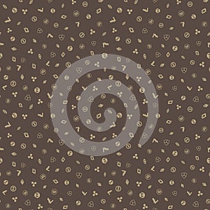 Cryptocurrency Seamless Pattern background.