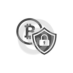 Cryptocurrency Security Icon.
