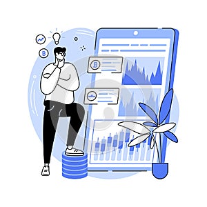 Cryptocurrency token isolated cartoon vector illustrations.