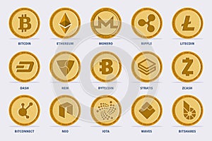 Cryptocurrency Vector Set