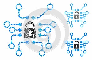 Cryptography Composition Icon of Joggly Elements