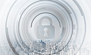 Cryptography and encryption algorithm concept