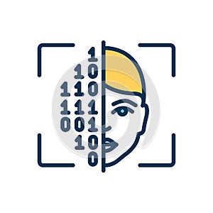 Cryptography RGB color icon